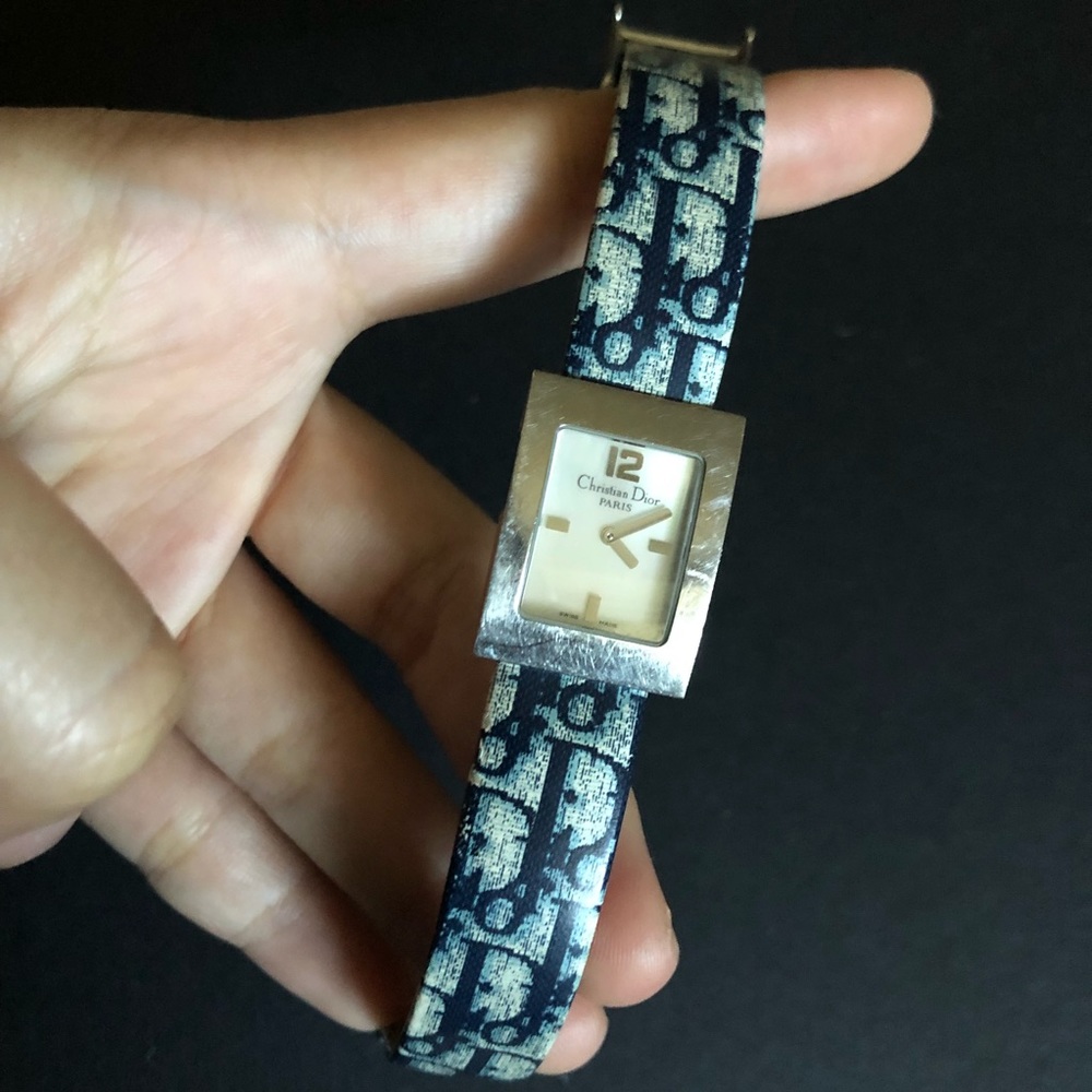 vintage Christian Dior monogram watch